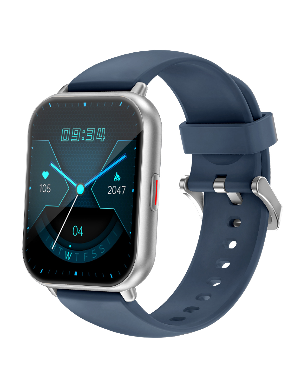 SMART WATCH ：H1 Blue Silver